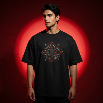 Men's Stylish Premium Drop Shoulder - Black